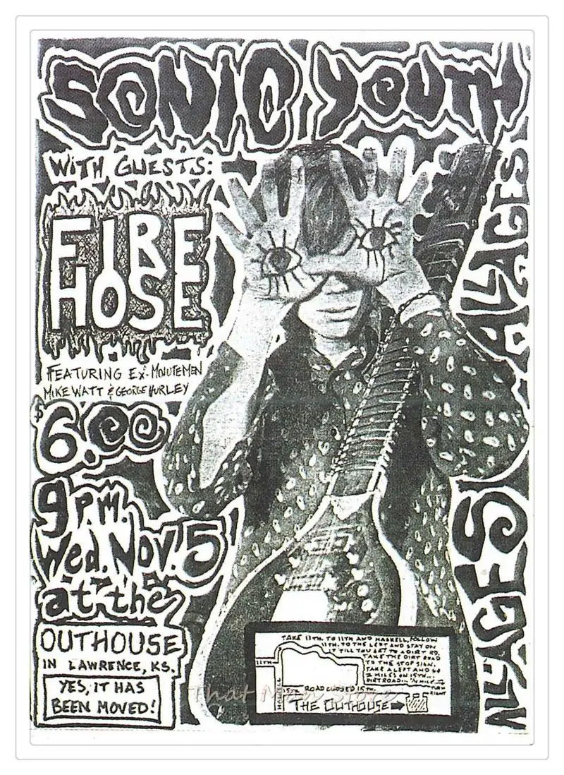 Sonic Youth панк-рок украшения для дома, белая крафт-бумага, плакат, рисунок, наклейки на стену - Цвет: Тёмно-синий