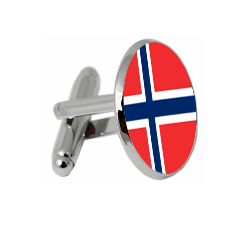SUTEYI Норвегия с рисунком американского флага запонки для мужчин и женщин высокое