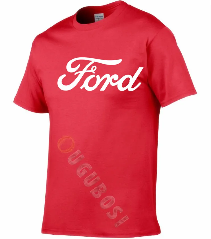 #2019 дизайнерская футболка ford белая мужская синяя рубашка Ford|Мужские футболки| |