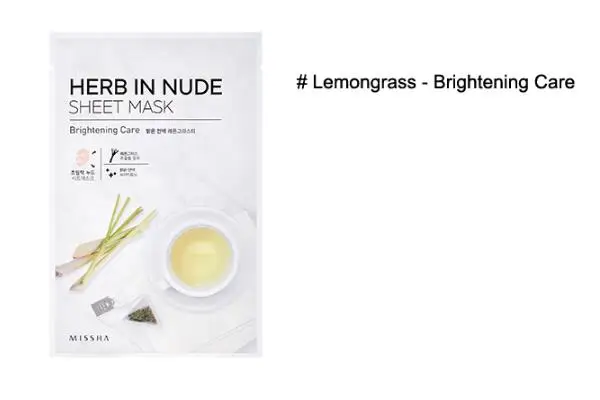 MISSHA Herb In Nude Sheet Mask 3 шт. маска для лица уход за кожей отбеливающая увлажняющая
