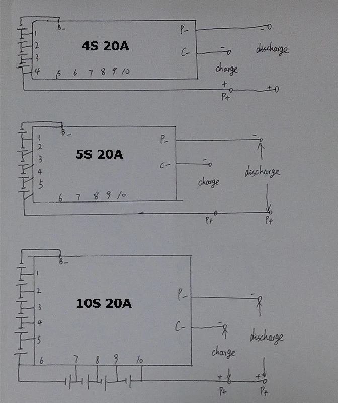 9S 20A Защитная плата литий полимерной батареи BMS/PCM/PCB для 9 Упаковок ионных