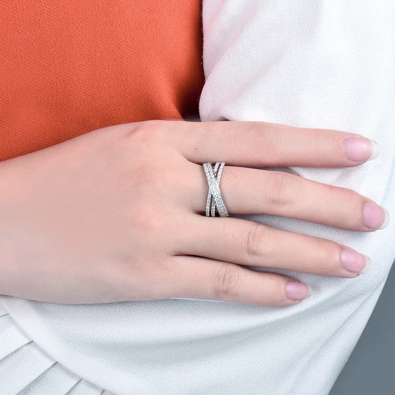 Кольцо LANMI с бриллиантами для влюбленных роскошное и прозрачное кольцо