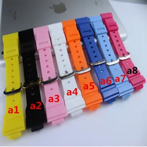 Новейший силиконовый ремешок применяется для Casio Baby-G Series BA-110 111 112 BGA-130 Женский Пластиковый силиконовый светильник аксессуары для часов