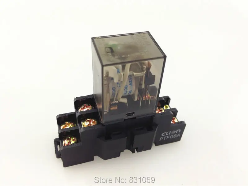 5 компл./лот HHC68A 2Z 12 в пост. Тока катушка реле мощности DPDT 8 контактов HH62P LY2 JQX 13F 10 А
