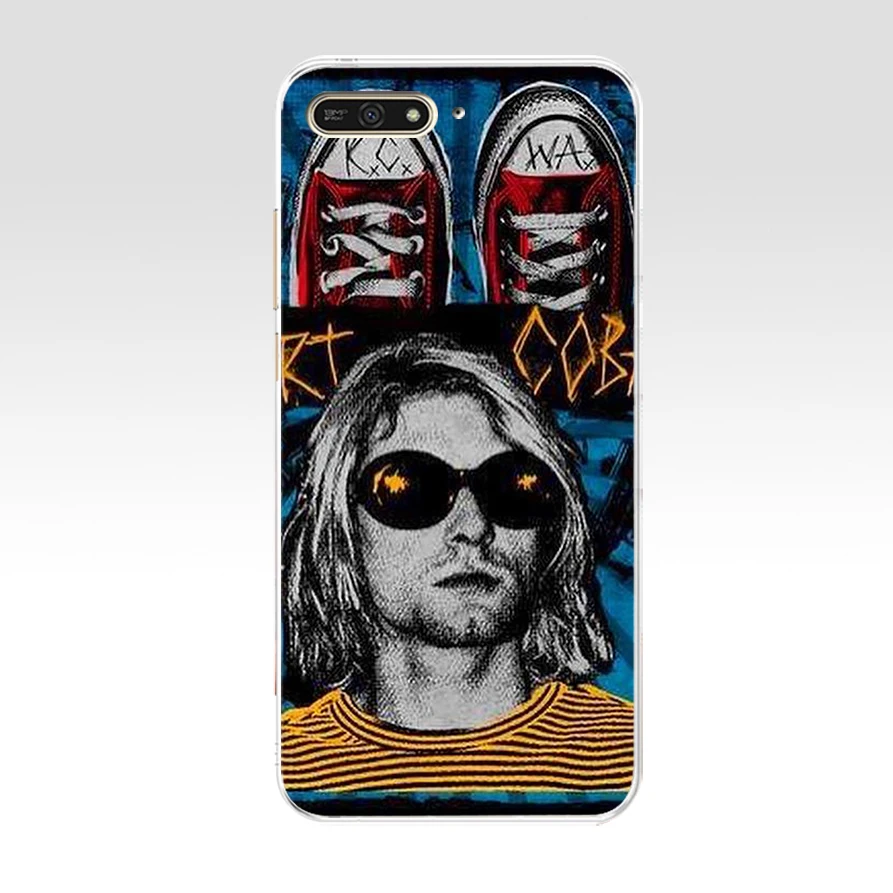 228AQ Nirvana Kurt Cobain чехол для телефона из мягкого силикона ТПУ с рисунком huawei Honor 7a pro 7x