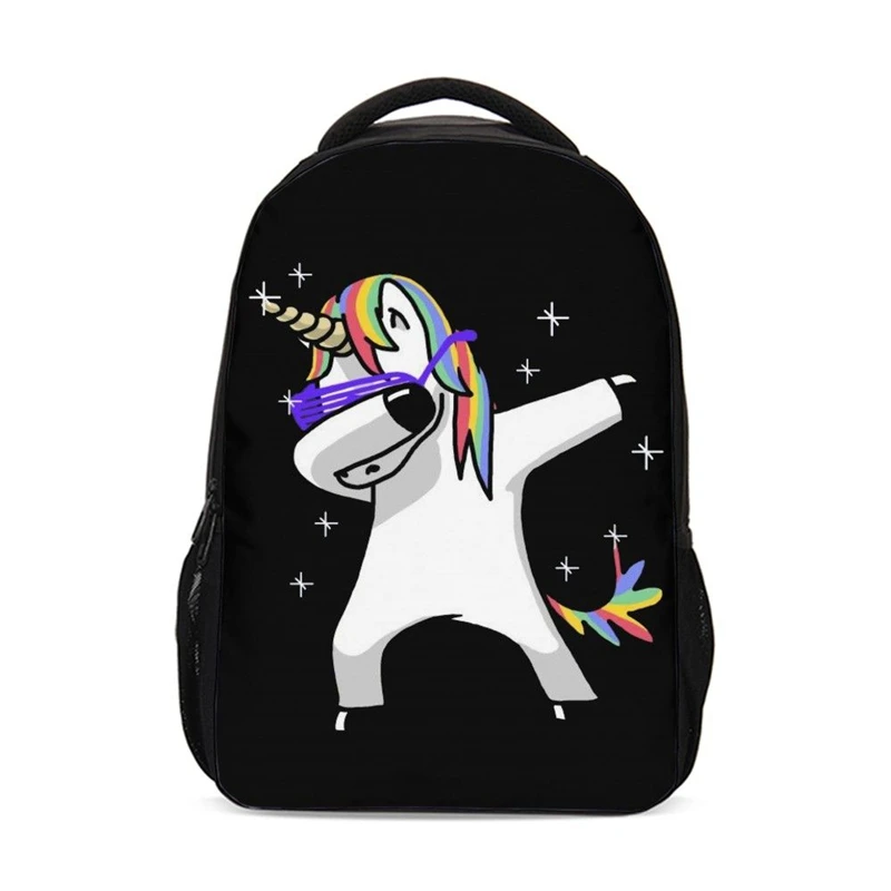 

Backpack For Boys Girls Fashion Cool Funny Cartoon Unicorn 3D Printing Bookbag School Bag Rugzak Casual Daypacks Mochila Escolar