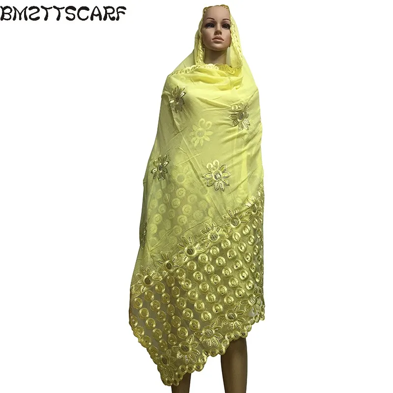 Африканские шарфы 2019 мусульманский шарф хлопок матч чистая вышивка хороший