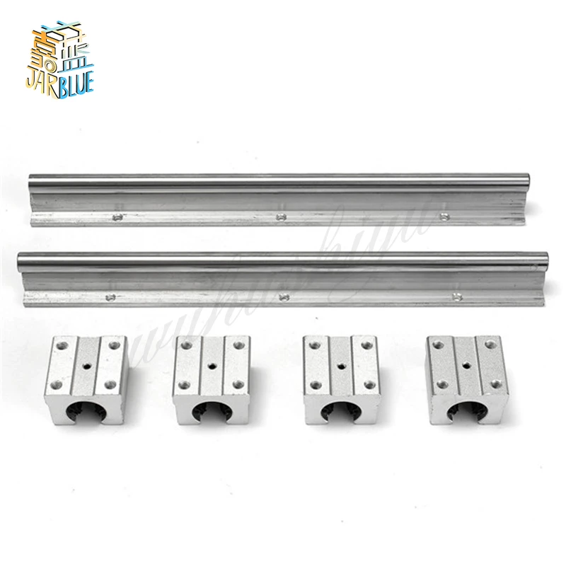 

Free Shipping 2 pcs SBR16 400mm linear guide and 4 pcs SBR16UU linear bearing blocks sbr16 length 400mm for parts
