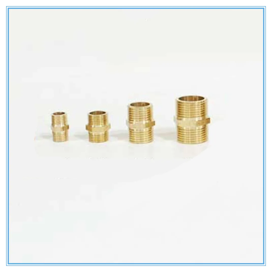 Латунный штуцер для трубы с шестигранным хвостовиком быстрый адаптер 1/8 дюйма 1/4