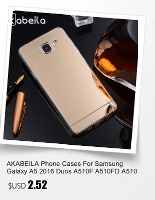 AKABEILA жесткий матовый чехол для телефона для samsung Galaxy A5 Duos A510F крышка A510FD A510Y A510M SM-A510F A5+ A510 резиновая сумка чехол