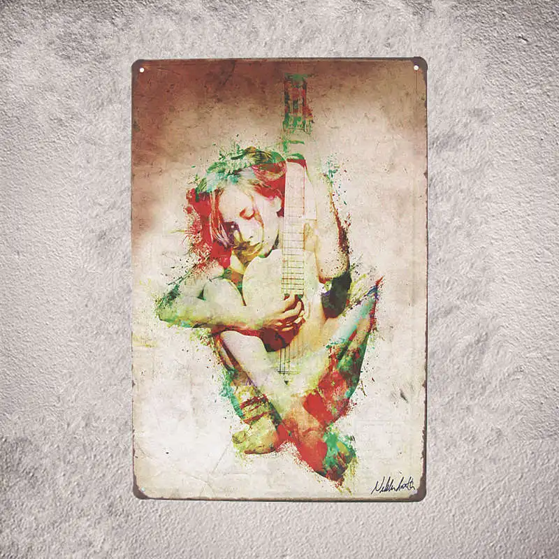 Металлическая Оловянная табличка с изображением девушке в стиле пин ап Wi Fi для