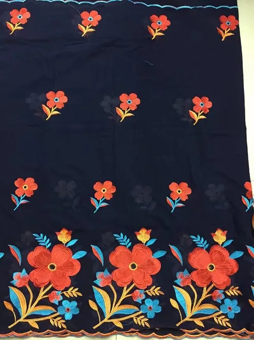 Высокая Качественный 100% хлопок в африканском стиле кружевная ткань швейцарская