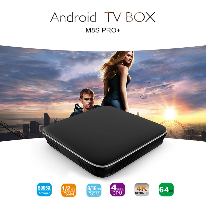 Mecool tv box M8s Pro+ Android 7,1 tv box 2G DDR3 16G rom 2,4G wifi медиаплеер USB Blutooth Голосовое управление Smart home телеприставка