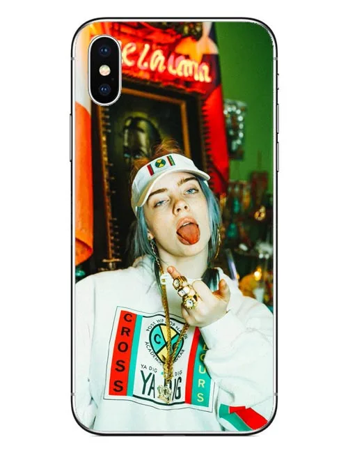 Billie Eilish шт силиконовые чехлы для iPhone 5 S SE X чехол телефона 6S 6 7 8 Plus XS Max XR матовый