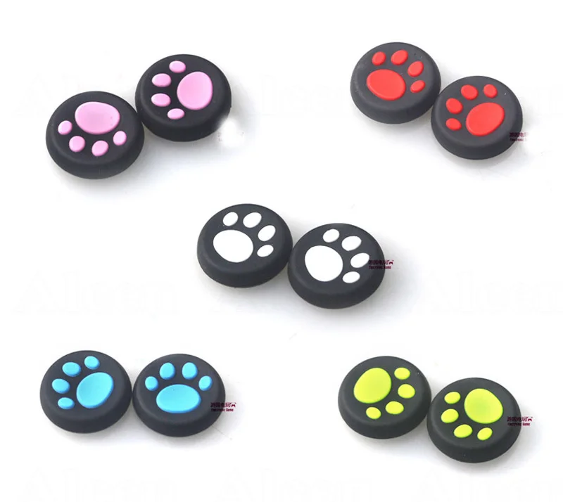 5 Цвета игры аксессуар кошка лапой аналоговый Силиконовые Thumbsticks Джойстики Ручки
