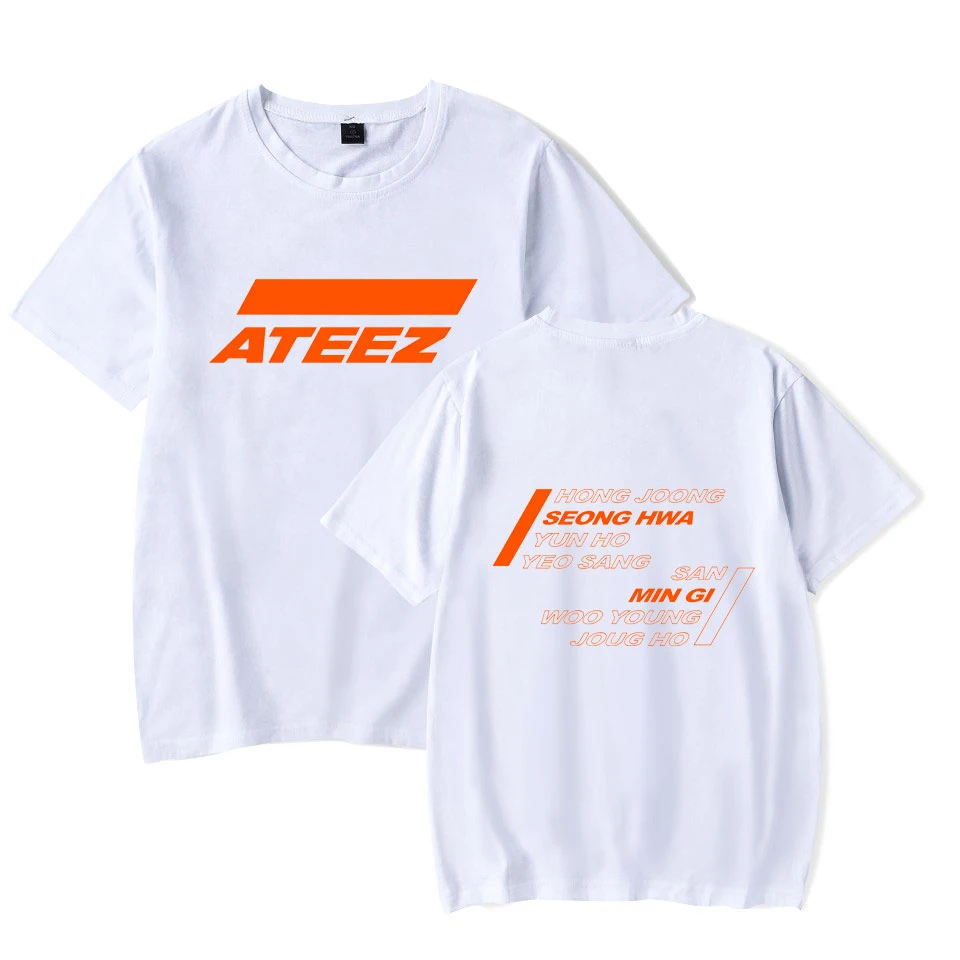 Новинка года; футболка; топы; Hongjoong Seonghwa Yunho Yeosang San Mingi Wooyoung Jongho ATEEZ A teener Z