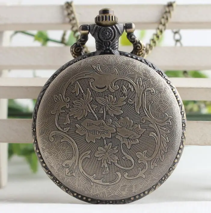 

Vintage Retro Bronze Hollow Train Locomotive pocket watches