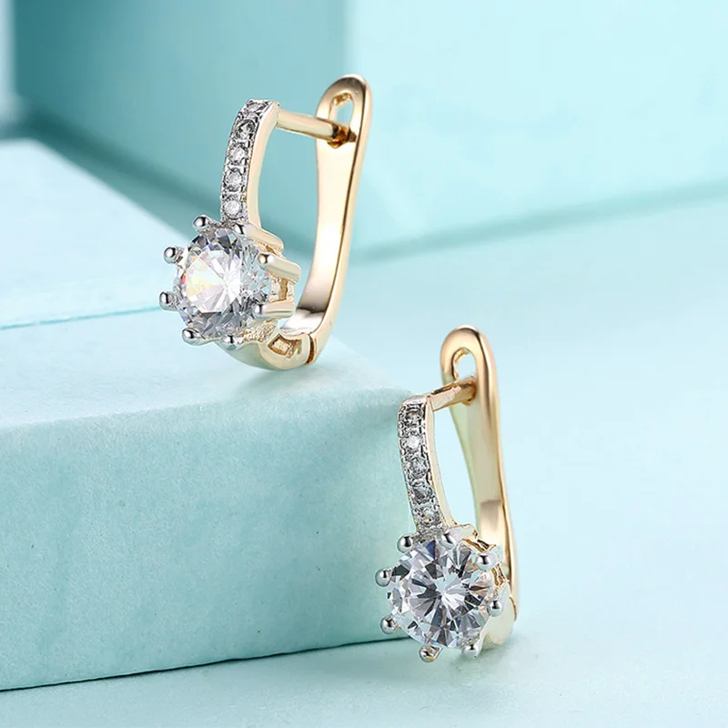 Женские серьги из серебра 925 пробы с фианитом