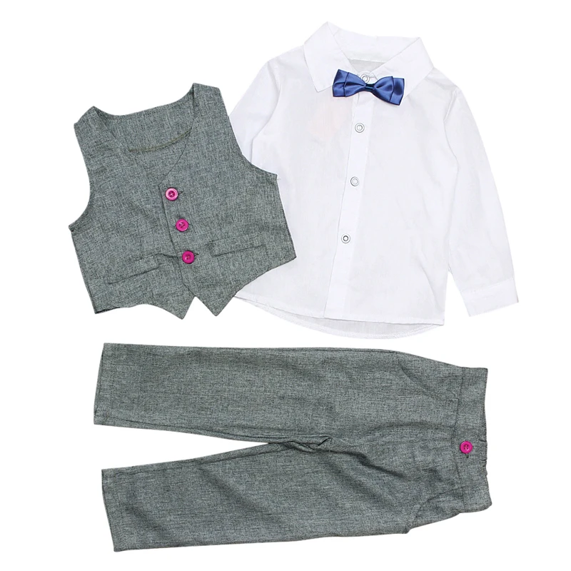 Детская одежда Комбинезон для детей Красивый костюм из 3 предметов мальчика с