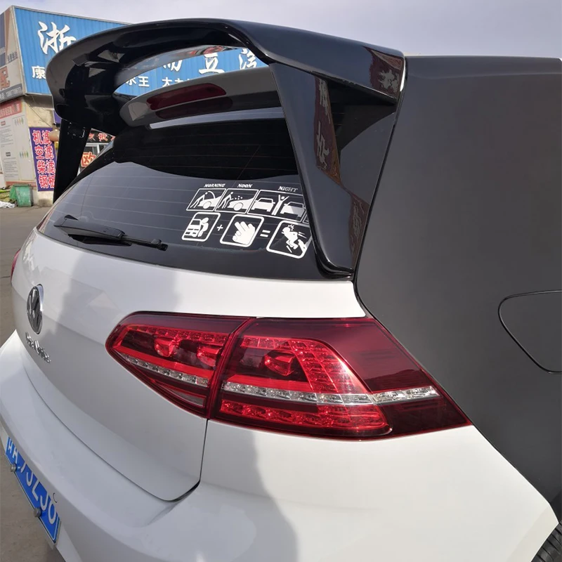Дизайн, супер большой трехступенчатый спойлер 2013- для Volkswagen Golf 7 MK7, спойлер на крыше, гольф, грунтовка