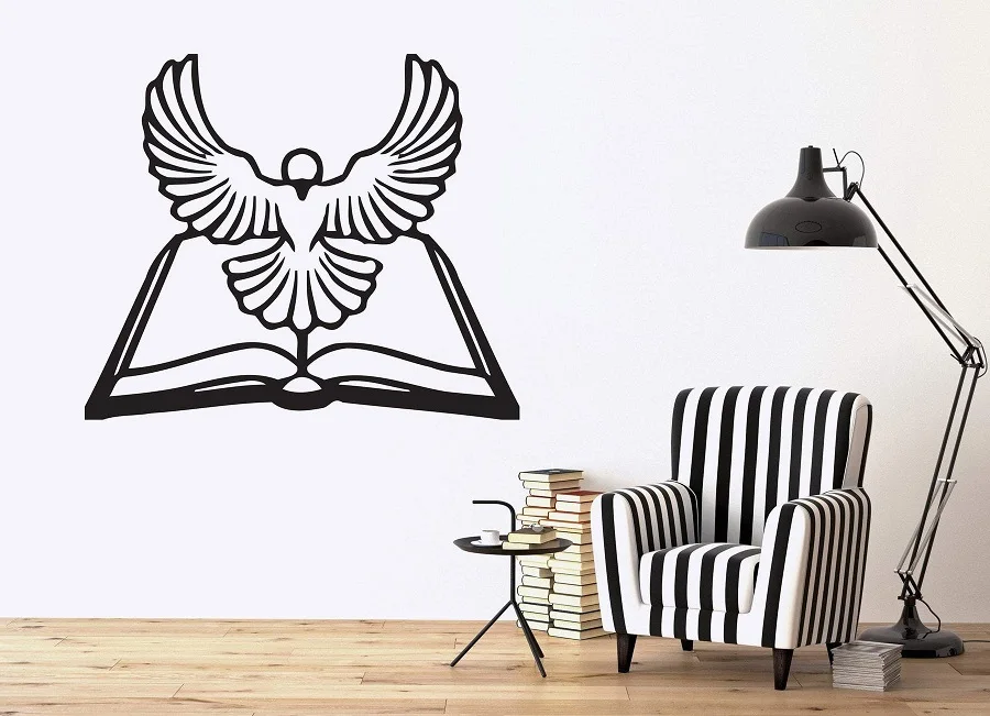 

Vinyl Applique Animals and Birds Decorative Wall Stickers Ledger Bible White Pigeon Bedroom Home Art Deco Wall Stickers 2SJ51