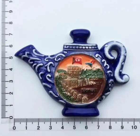 Золотая ТУРЕЦКАЯ МЕЧЕТЬ 3D высокого класса ручная роспись обувь магниты на холодильник сувениры подарок холодильник магнитная наклейка - Цвет: 017