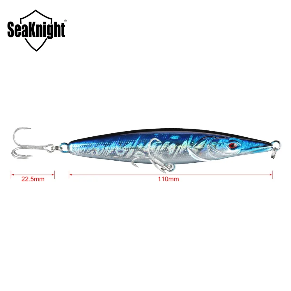 SeaKnight SK054 плавающая приманка для рыбалки Карандаш 16 г 110 мм Topwater 1 шт. жесткие рыболовные приманки Крючки mustad длинные рыболовные снасти