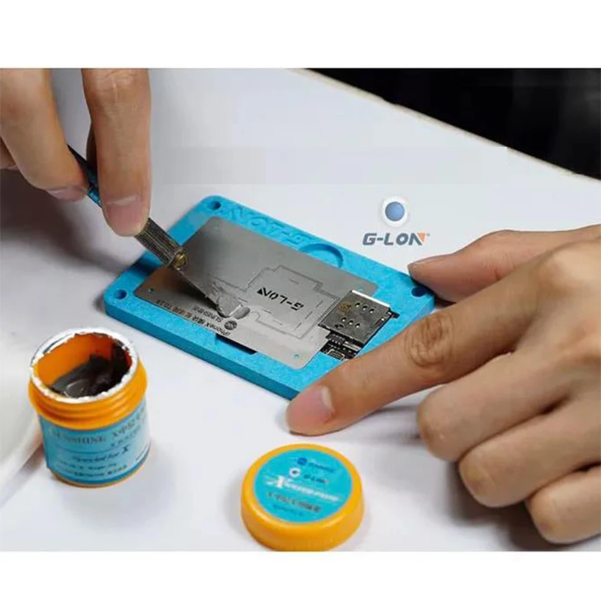 Паяльная сетка BGA трафарет для ремонта материнской платы iphone X с паяльной