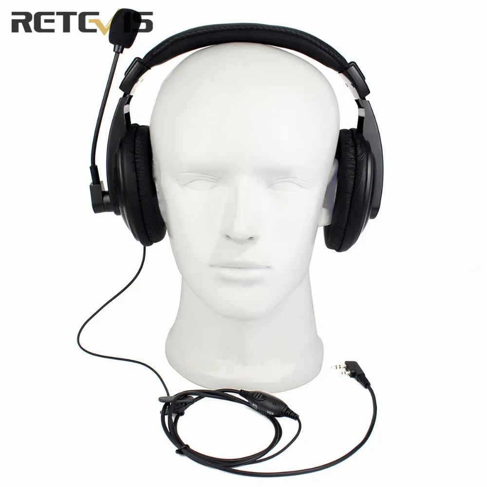 2 Pin Retevis R-114 VOX гарнитура рация аксессуары для KENWOOD BAOFENG для TYT Retevis двухстороннее радио аксессуары C9044B