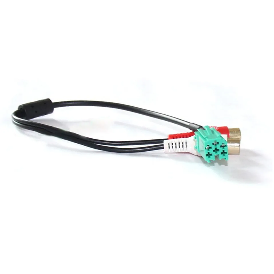 Biurlink AUX адаптер RCA кабель для Renault Carminat список обновлений мини ISO 6Pin