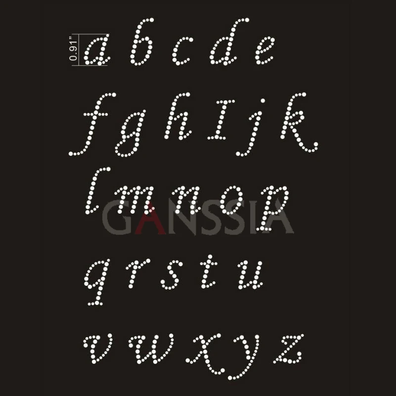 4 шт./лот низкие буквы термотрансферные стразы алфавит мотив горячей фиксации