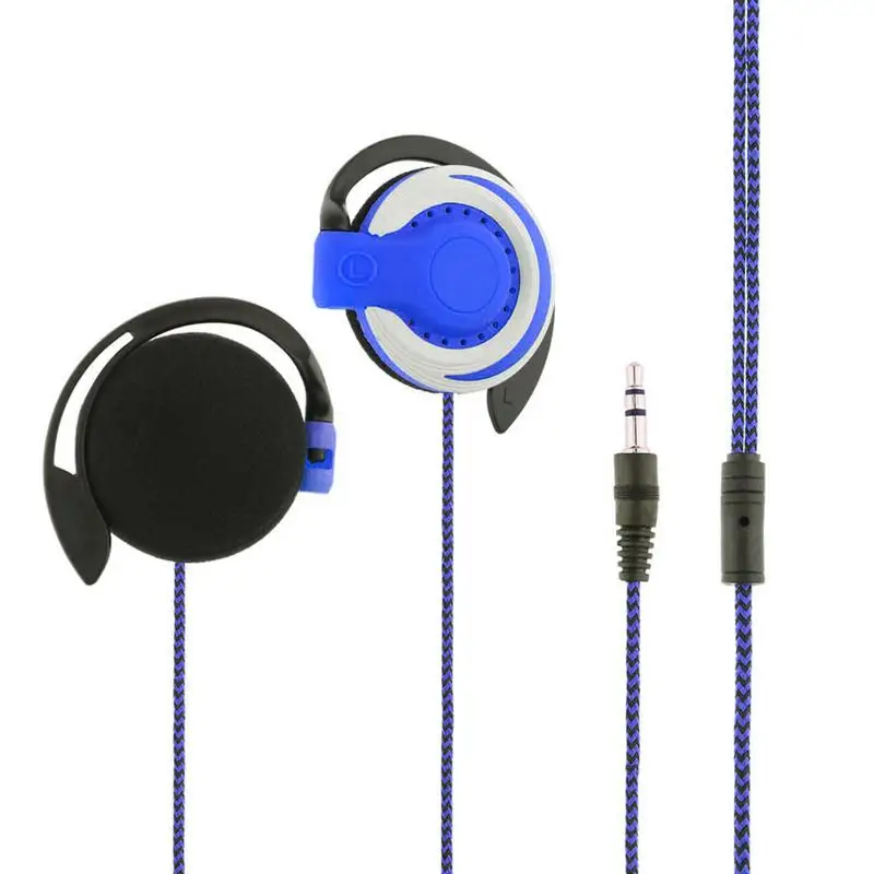 Blue Трубка для Shini Mdr-q141 3,5 мм стерео наушники-вкладыши для мобильного телефона, Универсальные наушники гарнитура Ушные крючки наушники Портативное аудио и видео - Цвет: Blue