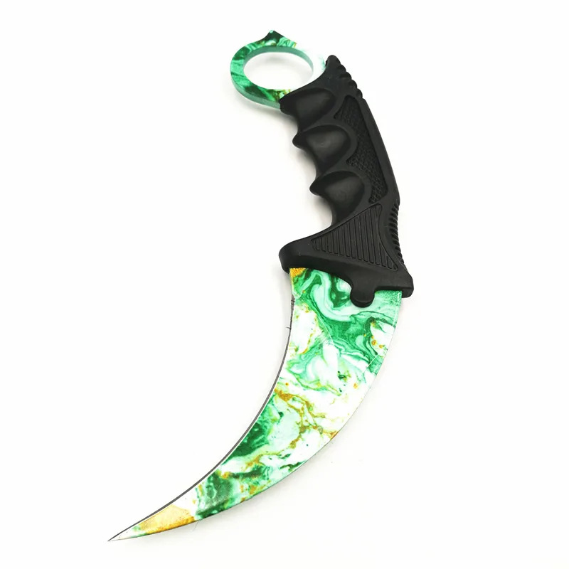 HS инструменты Открытый Karambit ножи охотничьи ножи выживания тактический коготь Карманный Самообороны обидный кемпинг инструмент