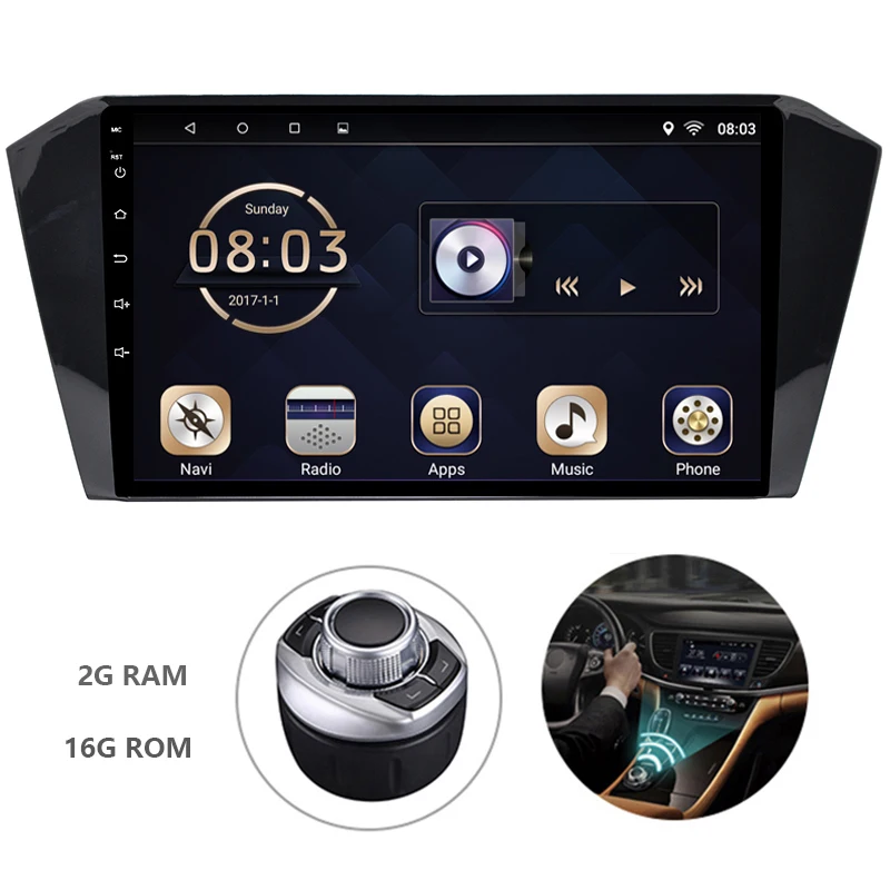 Android 7 1 din автомобильный DVD мультимедийный плеер для VW Magotan/Passat B8 2015 2018 GPS