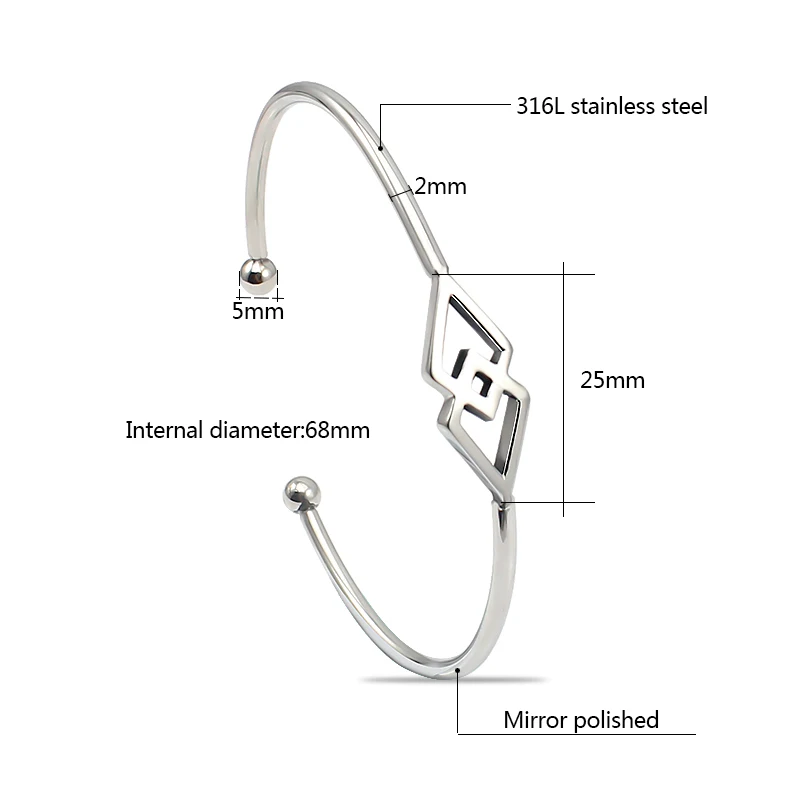 Новый популярный регулируемый браслет из нержавеющей стали цвет: золото/серебро