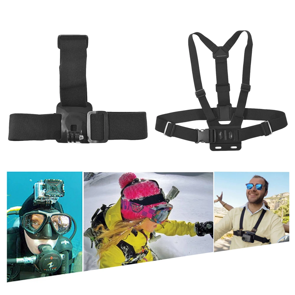 Комплект аксессуаров Andoer 7в1 для GoPro Hero 6 5 Xiaomi Yi SJCAM AKASO EK7000 комплект крепления