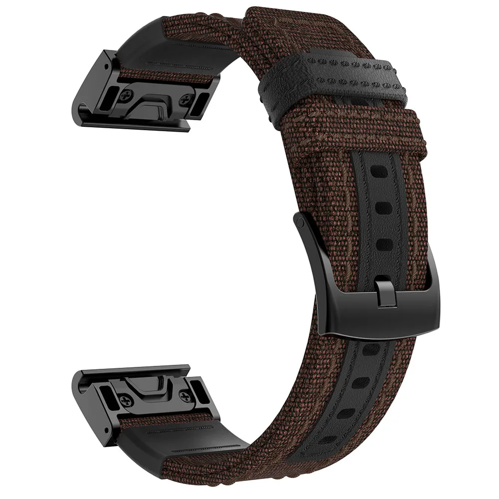 26 мм 22 нейлон ремешок для смарт-часов Garmin Fenix 5X 5 3 HR/Forerunner 935 GPS часы выпуск легко Quick