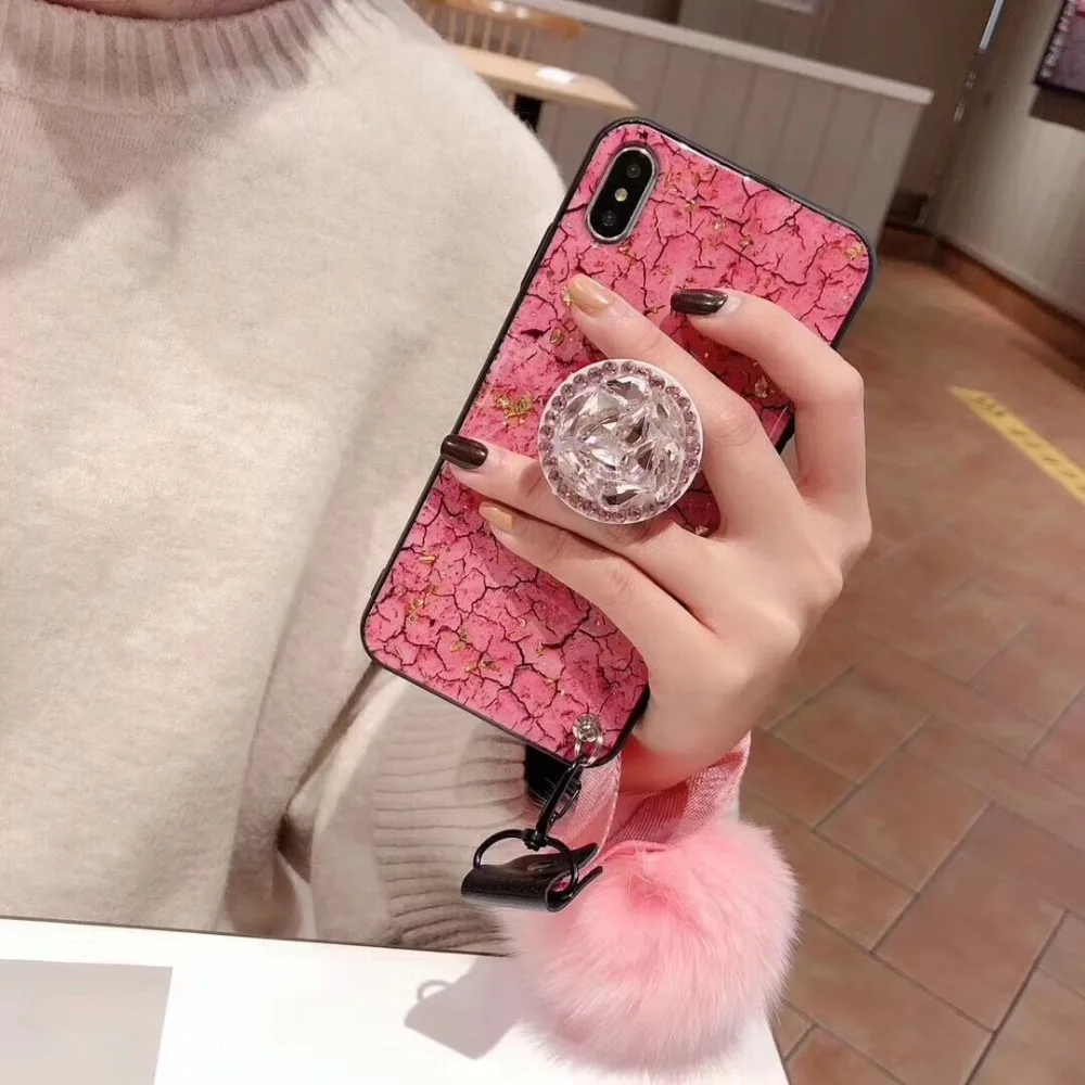 Girly Ladies Bling Phone Holder Case Cover Back Skin Shell Protective For iPhone XS Max XR 8 7 6 Plus 6S 4.7&quot 5.5&quot | Мобильные