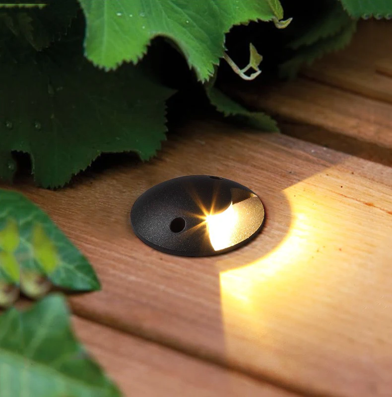 WECUS) Foot light led outdoor waterproof embedded aisle corner lamp indoor and outdoor stairs step light buried lamp