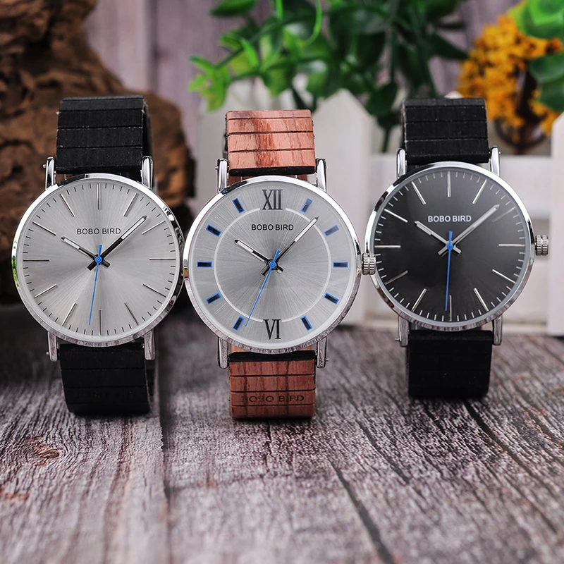 Часы BOBO BIRD V Q08 роскошные часы унисекс из нержавеющей стали высокого качества с