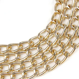 Металлическая плоская цепь из алюминия, плоская цепь для изготовления ювелирных изделий сделай сам, плетеная цепь для панцирного плетения, подходит для браслетов, 2,3x9,2x14,5 м