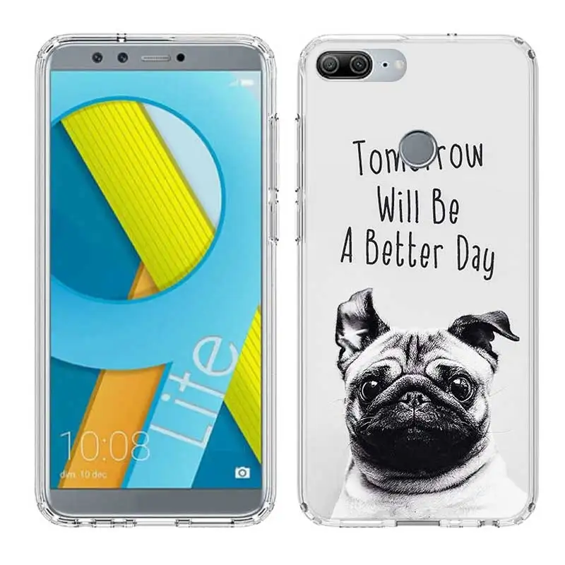 Cute Cartoon Dog Pig Cat Soft TPU Print Hull Case For Huawei Honor 8X MAX 8 9 10 lite 7 7X 6X V9 Play V20 Frosted Fundas Cover |