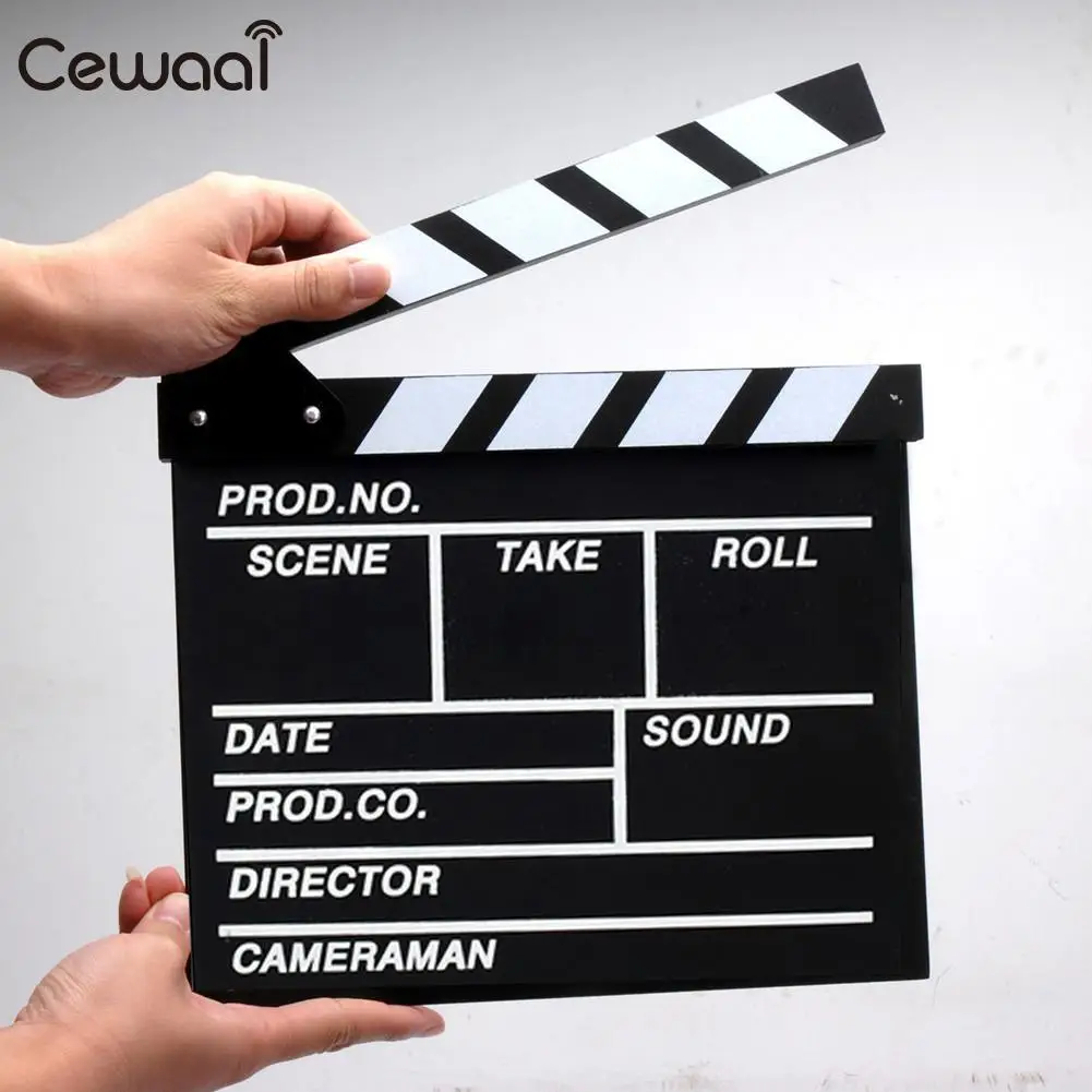 Новые красочные акриловые Хлопушки для ТВ экшен кинорежиссеров Clapboard