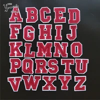 high quality a z english alphabet letter mixed embroidered iron on patch for clothing badge paste for clothes bag pant stickers