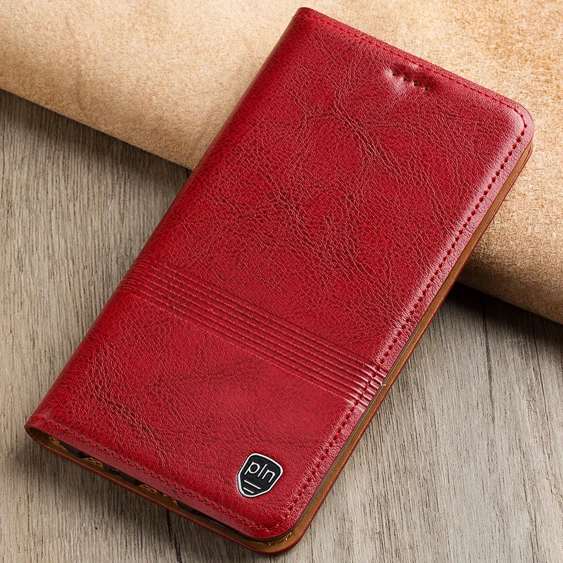 Чехол подставка из натуральной кожи для ZTE AXON 7 A2017 Магнитный флип чехол Mini / AXON7 Max