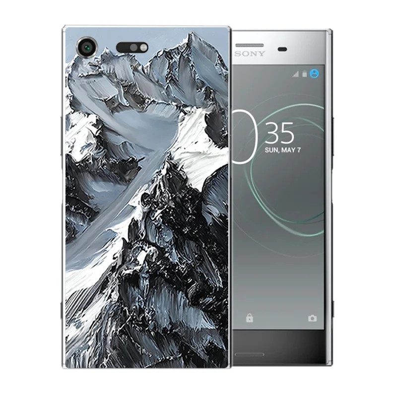 Для Sony Xperia XZ Премиум чехол Funda Ван Гог шаблон задняя крышка 5 46 &quotXz для Xz Capas |