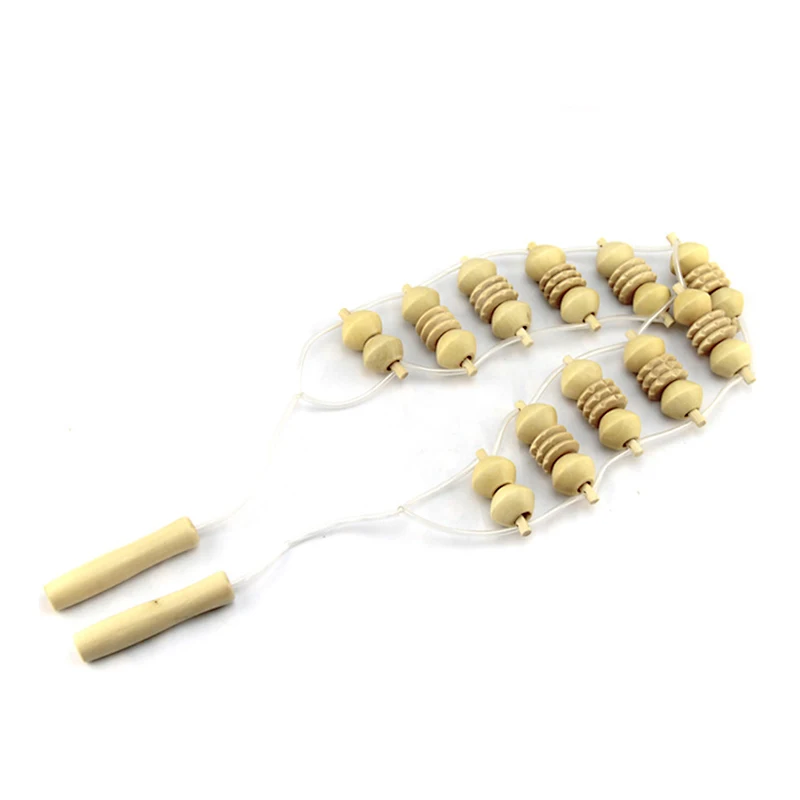 1 шт. удобный массажер для спины деревянное колесо всего тела шеи ног талии ролик