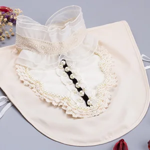 Женская плиссированная блузка с воротником листья лотоса