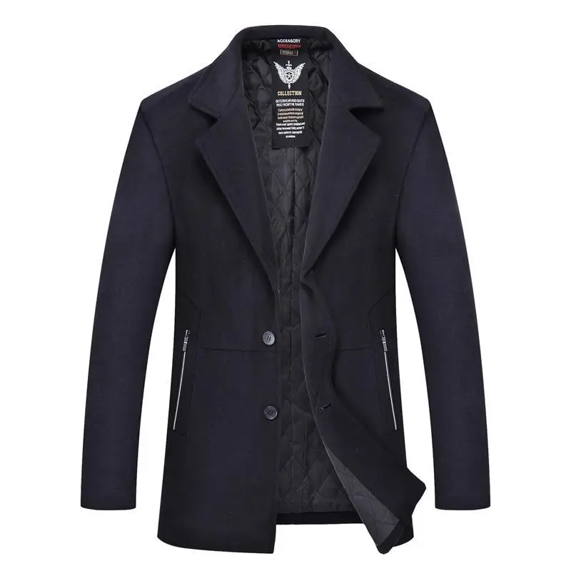 Большие размеры 8XL мужские кашемировое пальто на зиму Куртка мужская manteau homme