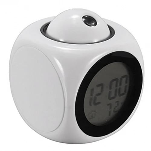 Multifunction LCD Display Voice Talking Projection Time Temp Alarm Clock | Дом и сад